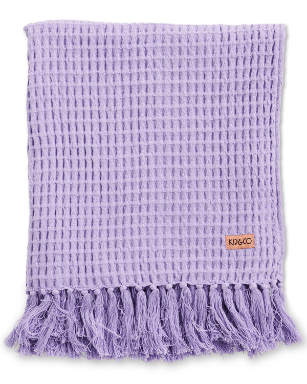 Lilac Waffle Bath Towel