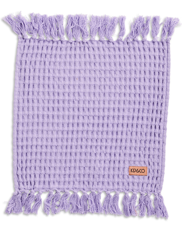 Lilac Waffle Face Washer