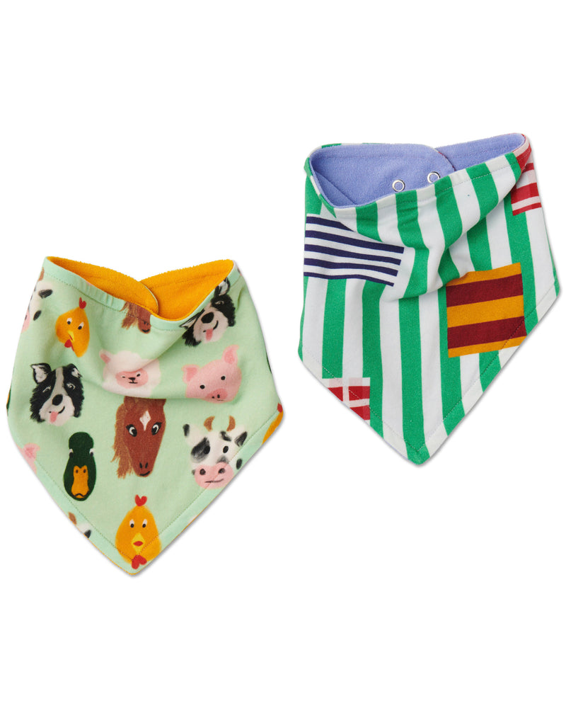 Little Farmer Organic Cotton Dribble Bib Set