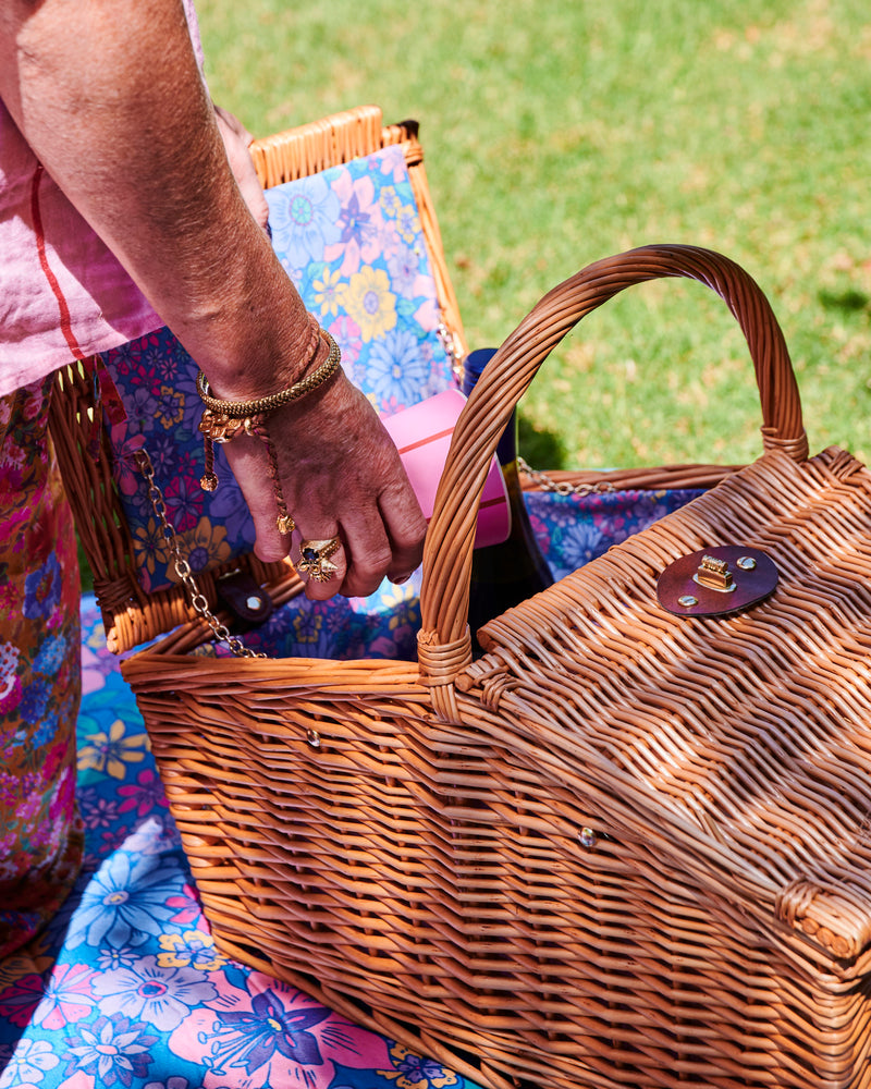 Bunch Of Fun Rattan Picnic Basket