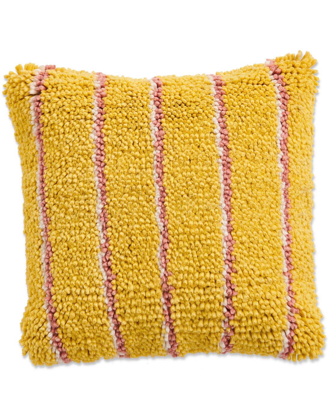 Pina Colada Stripe Felted Wool Cushion