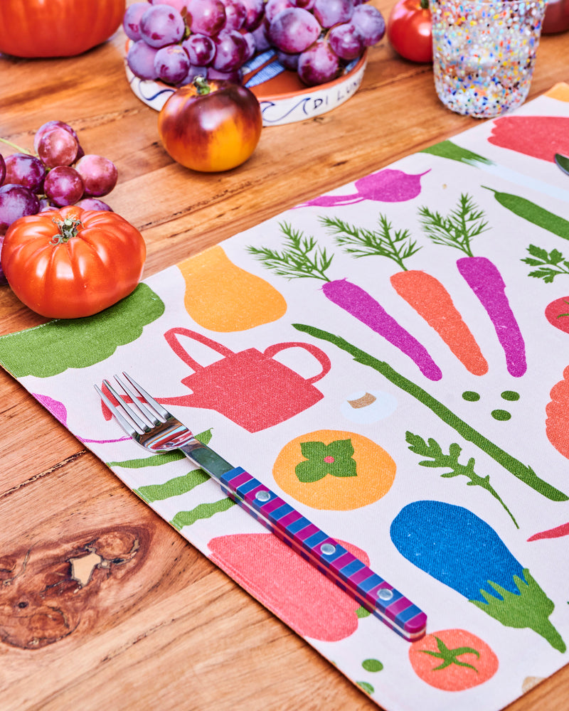 Kip&Co x Stephanie Alexander Stephanie's Harvest Linen 4P Placemat Set