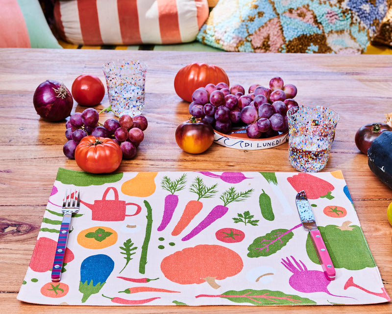 Kip&Co x Stephanie Alexander Stephanie's Harvest Linen 4P Placemat Set