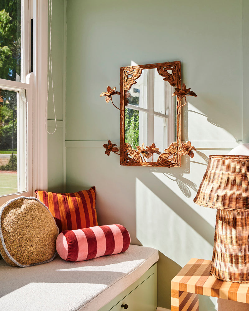 Flora Rattan Mirror