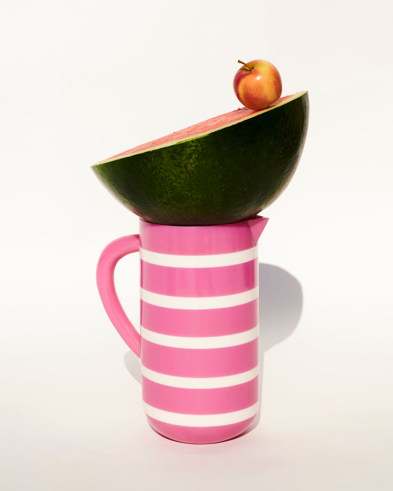 Gypsy Rose Stripe Resin Water Jug