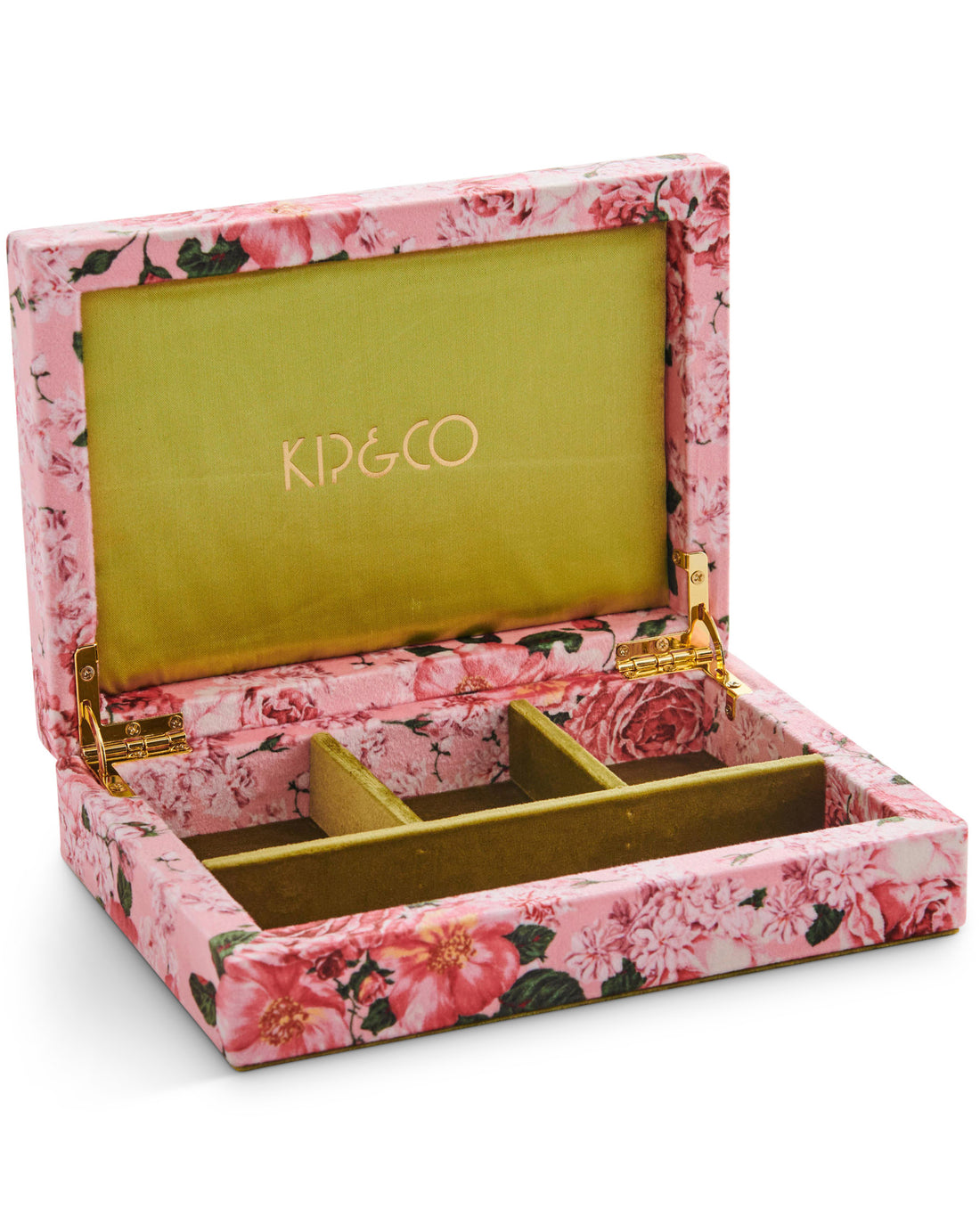 Rose Garden Velvet Jewellery Box Small