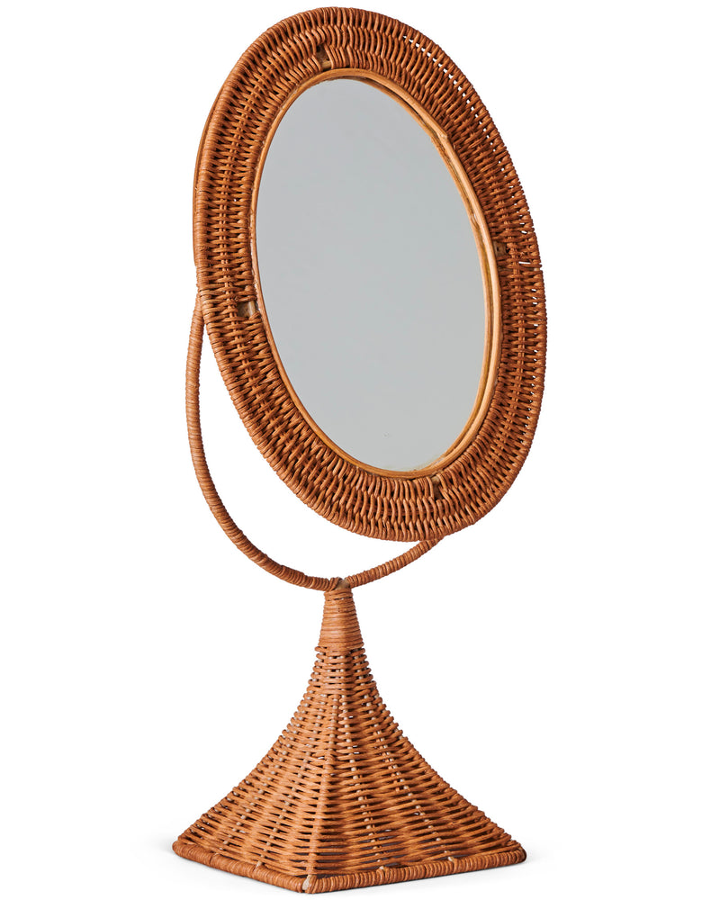 Salon Rattan Mirror