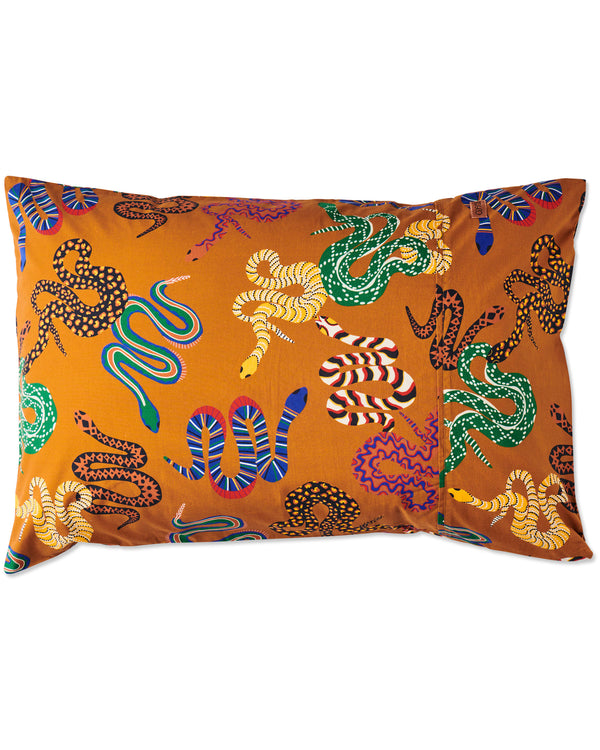 Snake Pit Organic Cotton Pillowcase