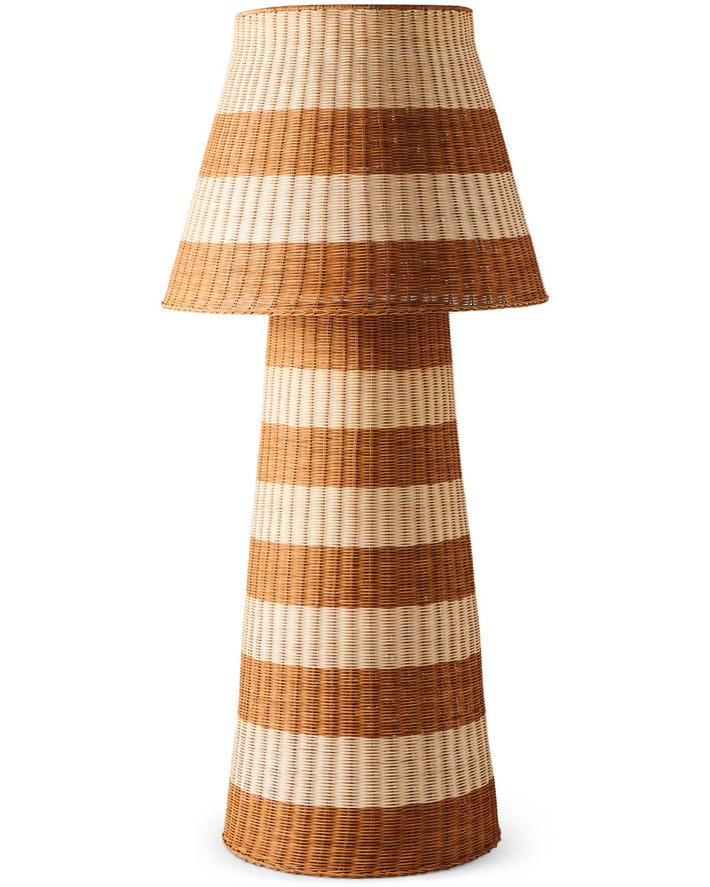 Sombrero Rattan Floor Lamp