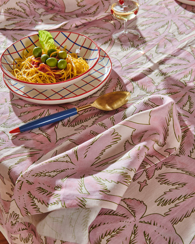 Balmy Palmy Linen Tablecloth