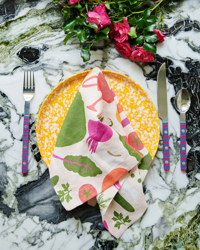 Kip&Co x Stephanie Alexander Stephanie's Harvest Linen 4P Napkin Set