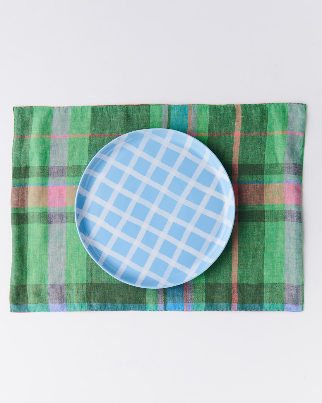 Jewel Of The Nile Tartan Linen 4P Placemat Set