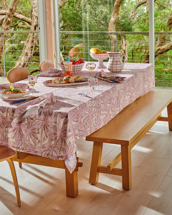 Balmy Palmy Linen Tablecloth