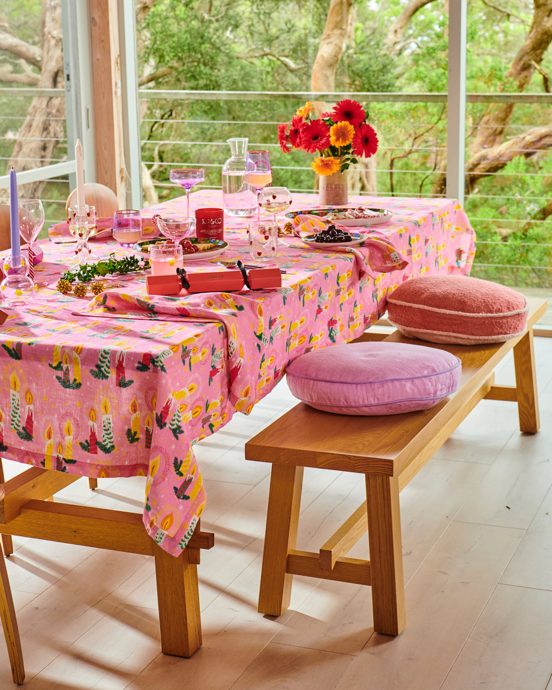 Candlelight Linen Tablecloth