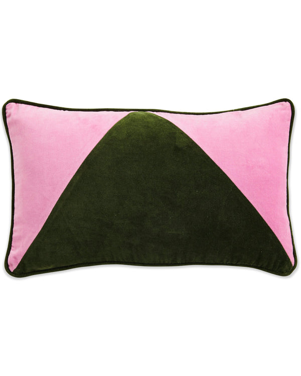 Tuscan Angles Velvet Rectangle Cushion