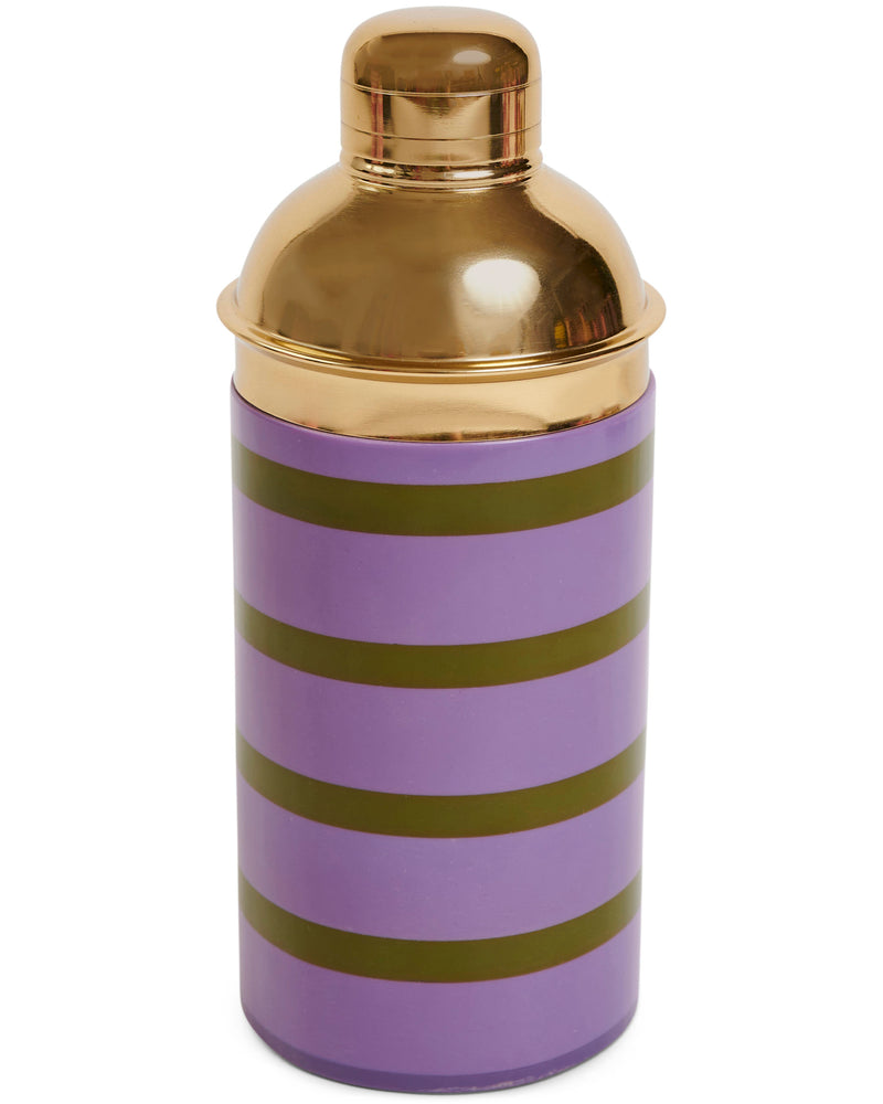 Wisteria Lane Stripe Resin Cocktail Shaker