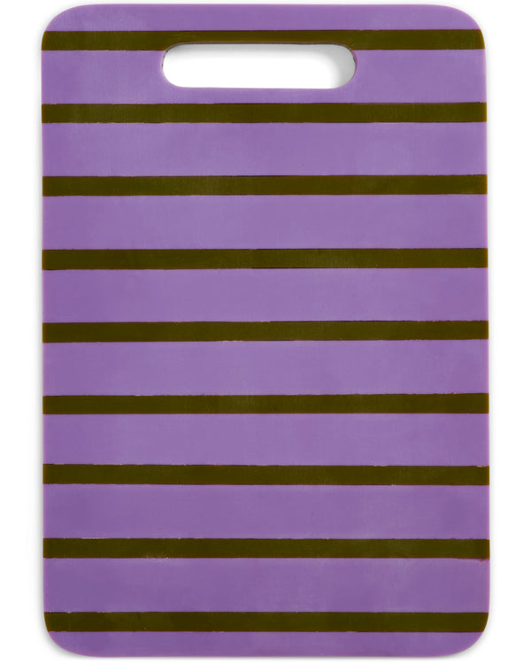 Wisteria Lane Stripe Resin Serving Board