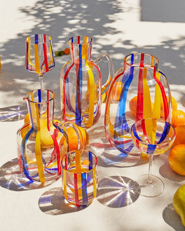 Island Stripe Carafe & Glass