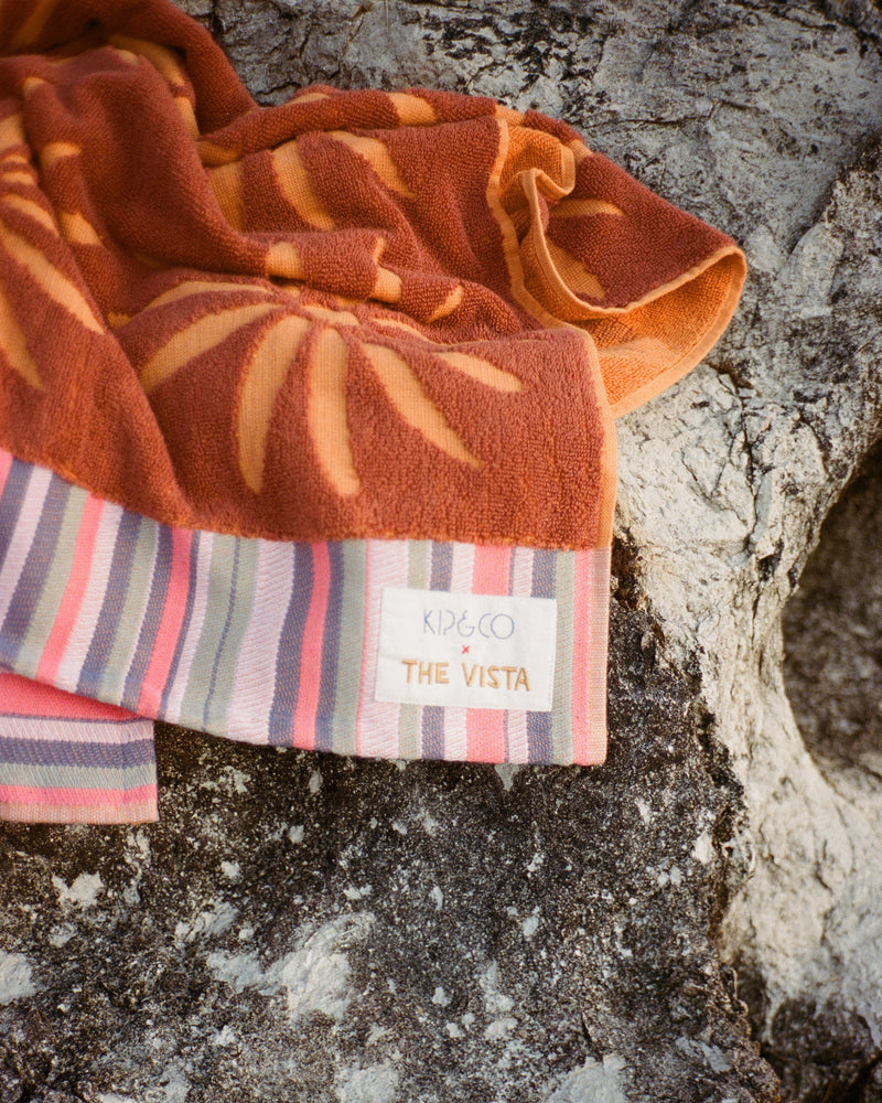 Kip&Co x The Vista Daisy Terry Bath Sheet / Beach Towel