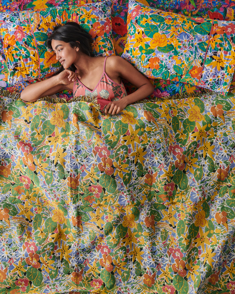 Kip&Co X Ken Done Nasturtium Tapestry Blanket
