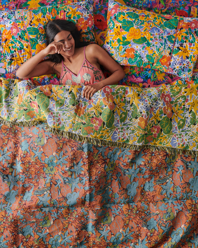Kip&Co X Ken Done Nasturtium Tapestry Blanket