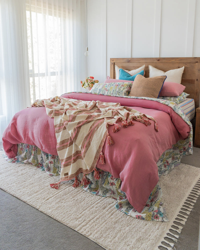 Peony Linen Quilt Cover