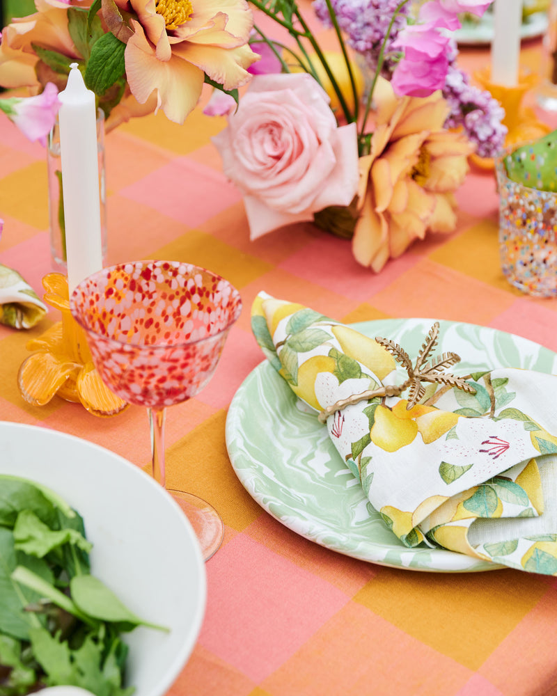 Toasted Marshmallow Linen Tablecloth