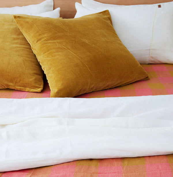 Pecan Velvet European Pillowcases