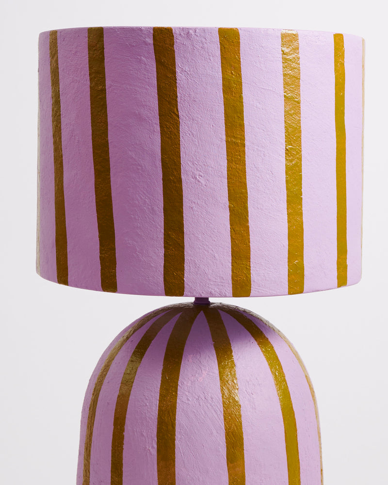 Jacaranda Paper Mache Lamp