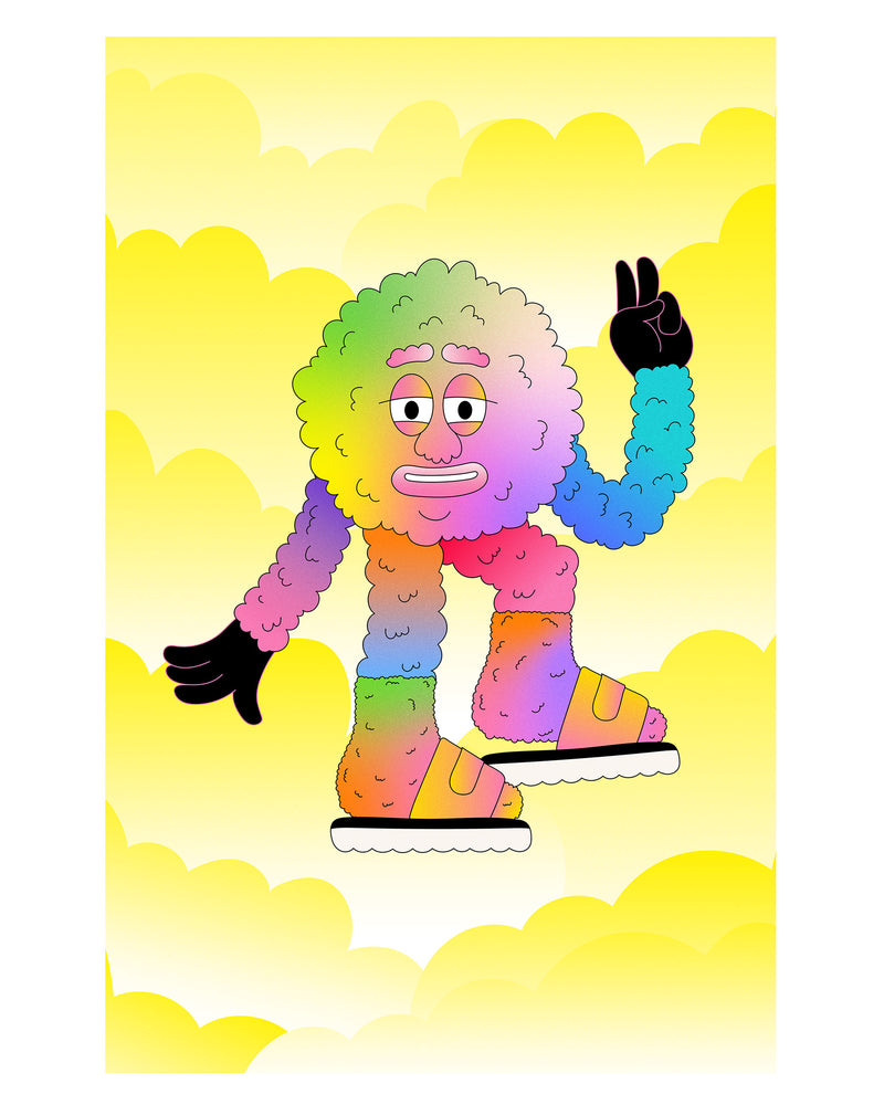 Peace Dude by Nicko Phillips for Kip&Co Printed Wall Art