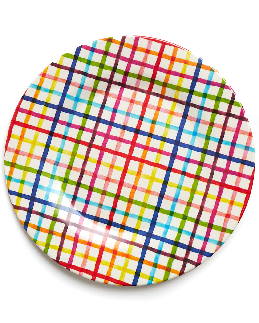 Picnic Check Dinner Plate 2P Set