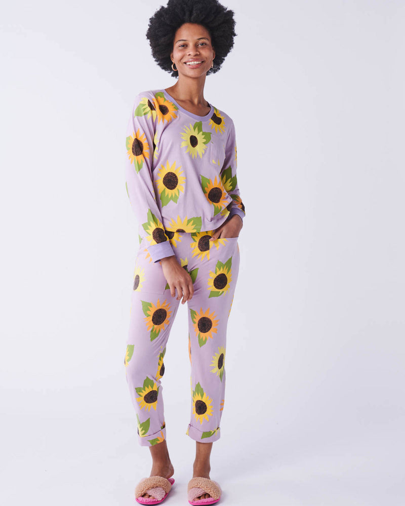 Sunflower Sunshine Organic Cotton Long Sleeve Pyjama Top