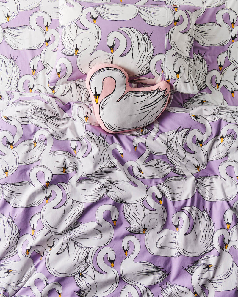 Swan Lake Organic Cotton Quilt Cover