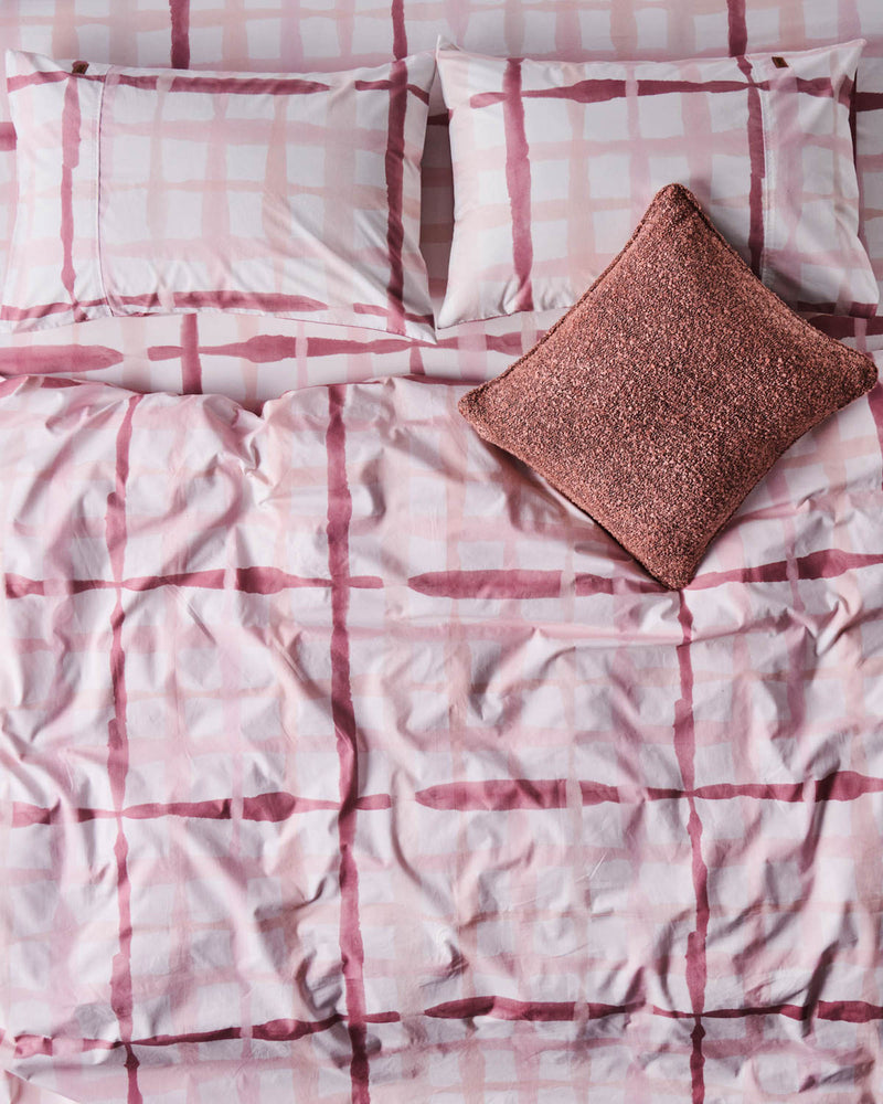 Inky Wink Pink Organic Cotton Quilt Cover
