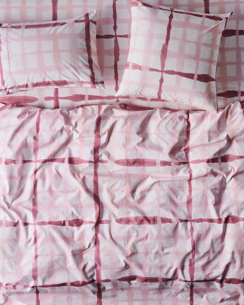 Inky Wink Pink Organic Cotton European Pillowcases