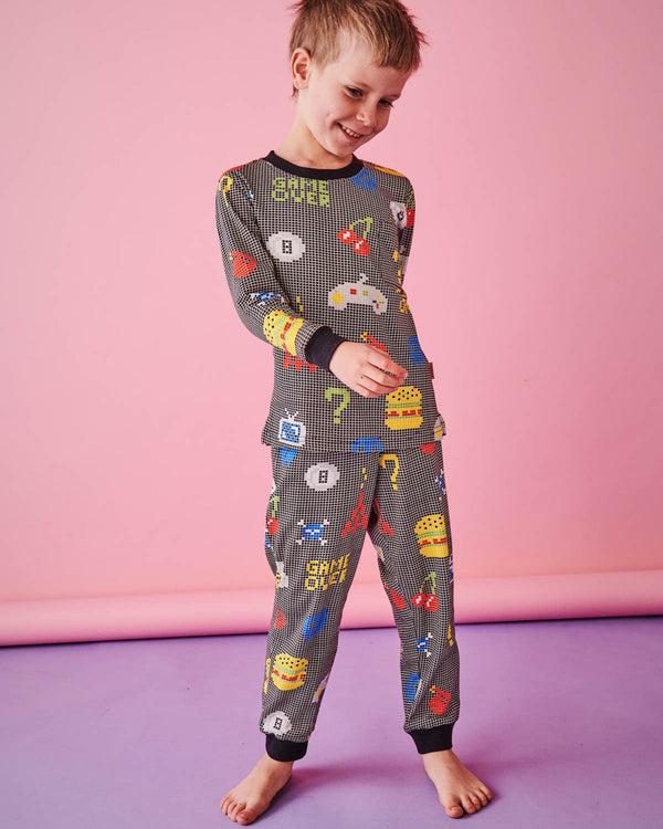 Gamer Organic Cotton Long Sleeve Top & Pant Pyjama Set