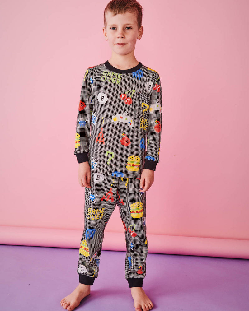 Gamer Organic Cotton Long Sleeve Top & Pant Pyjama Set