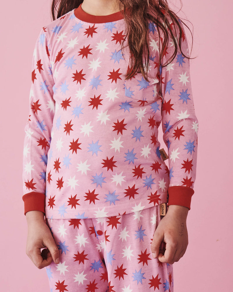 Be A Star Organic Cotton Long Sleeve Top & Pant Pyjama Set