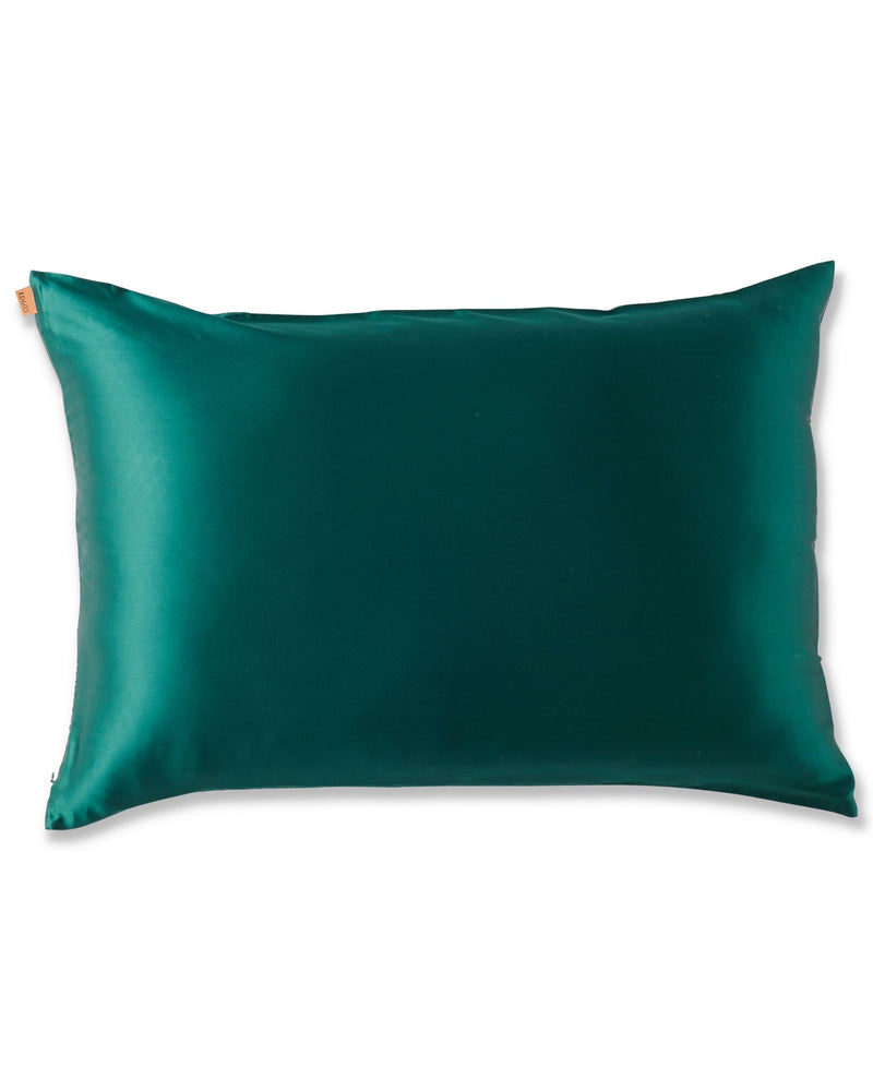Botanica Green Silk Pillowcase