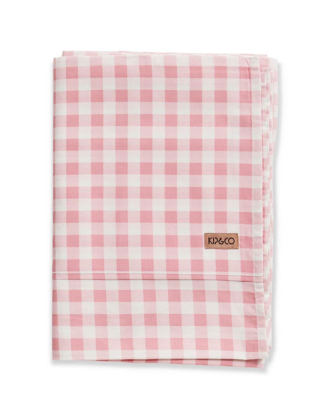 Gingham Candy Organic Cotton Flat Sheet (US)