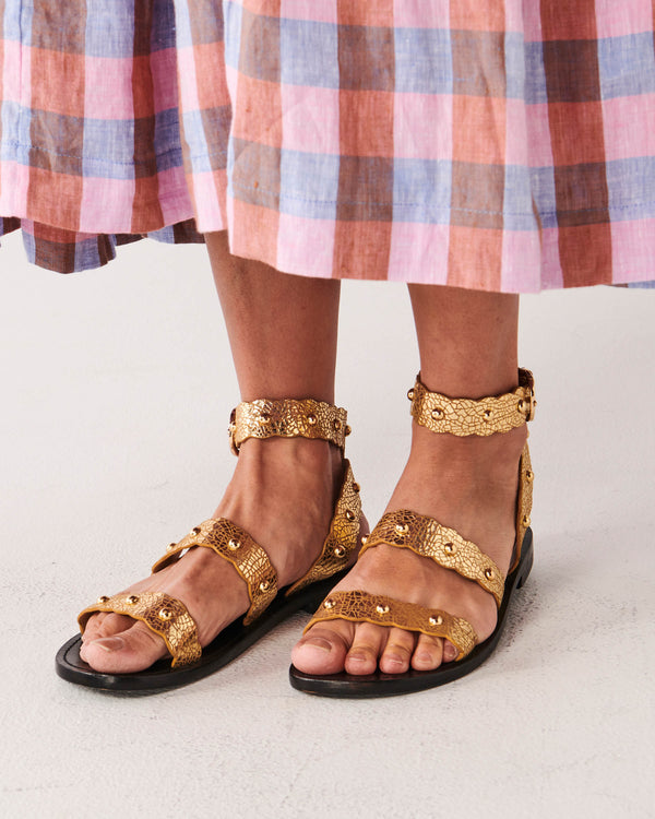You're A Stud Goldie Leather Sandal