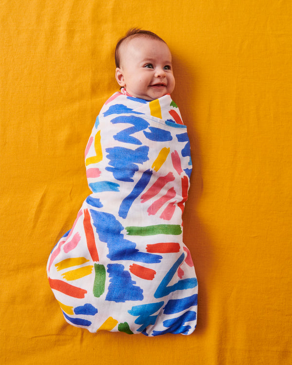 Kip&Co X Ken Done Little Tackers Bamboo Swaddle