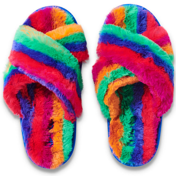 Rainbow Blast Adult Slippers