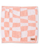 Checkerboard Pink Terry Face Washer