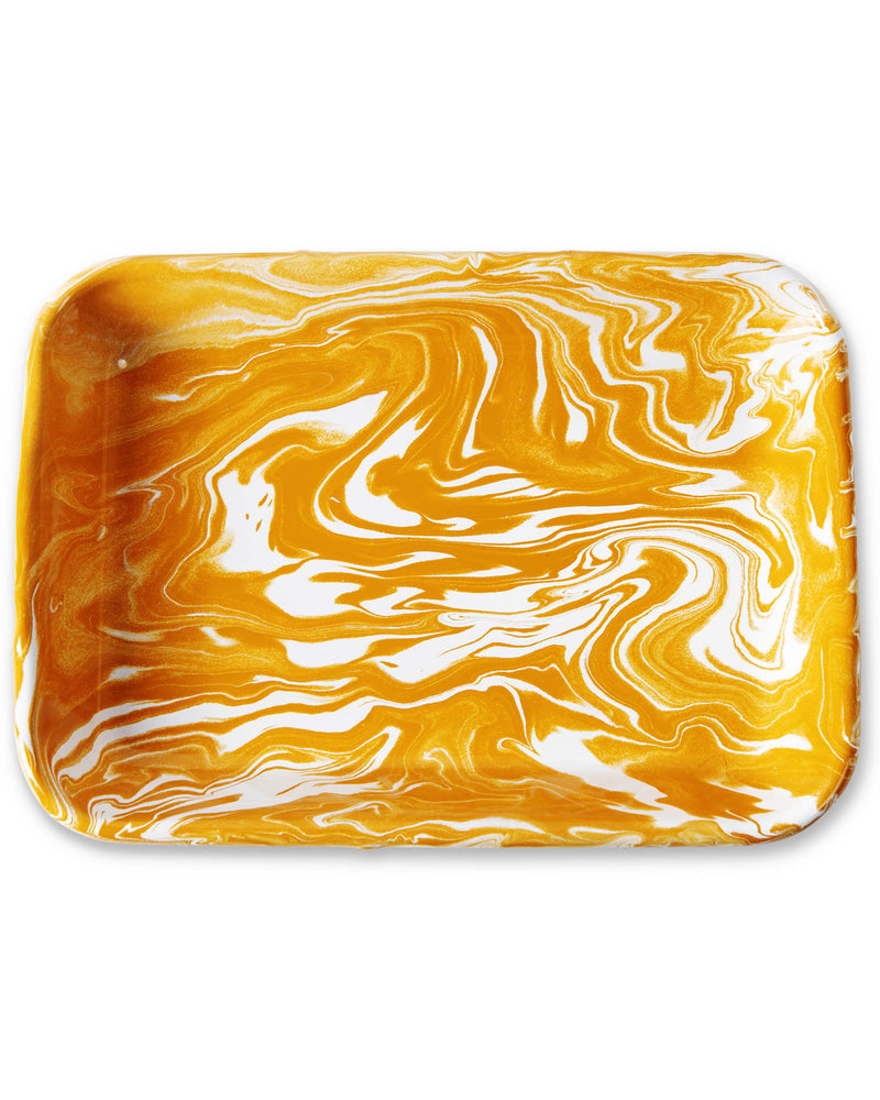 Golden Marble Enamel Baking Dish