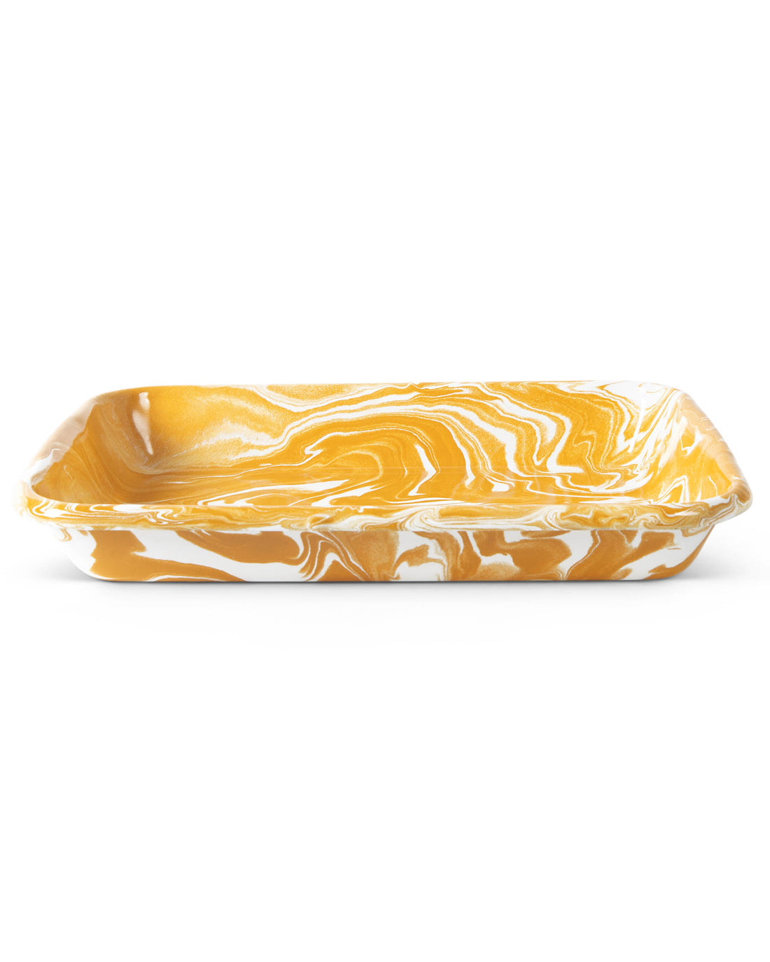 Golden Marble Enamel Baking Dish