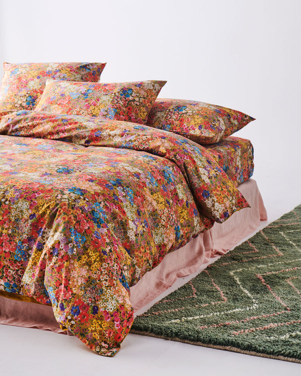 Forever Floral Honey Organic Cotton Quilt Cover