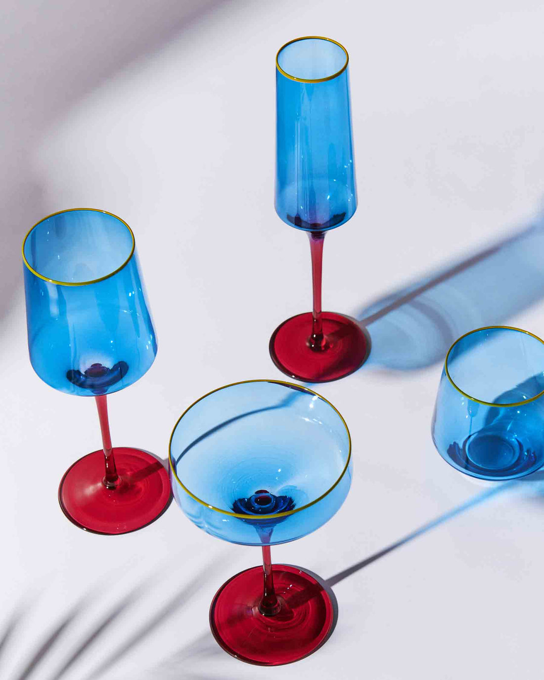 Sapphire Delight Champagne Glass 2P Set