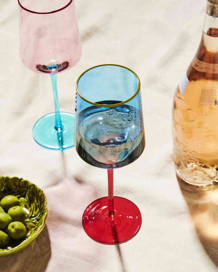 Sapphire Delight Vino Glass 2P Set