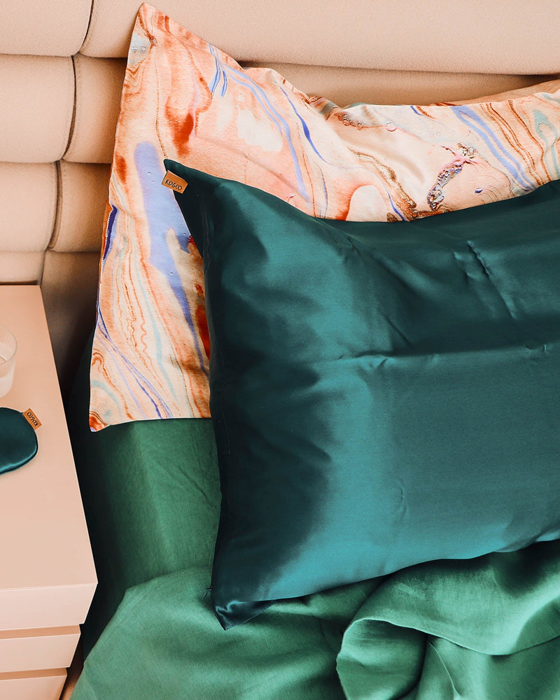 Botanica Green Silk Pillowcase (US)